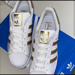 Adidas Superstar Originals Gold White Sneaker